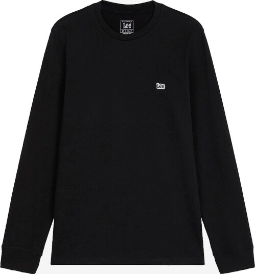 Lee T skjorte Ls Patch Logo Tee Black Svart