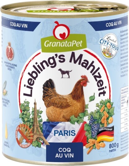 Granatapet Våtfôr Liebling'S Måltid City Tour Paris Coq Au Vin 6 X 800 G