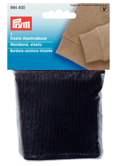 Elastisk linning, svart Linningsmansjetter