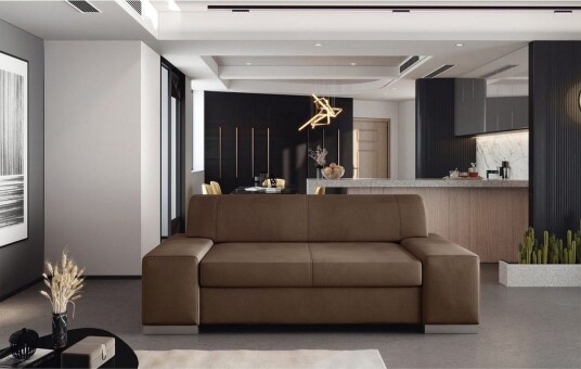 Sofa Eltap Porto Monolith 09 Soft 66 Mørk Beige Mørk Brun 2190x62x73 cm Sofa Eltap Porto Monolith 09 Soft 66 Mørk Beige Mørk Brun 2190x62x73 cm