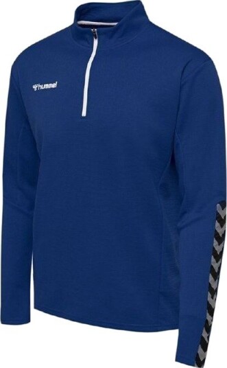 Hummel Treningsskjorte Authentic 1/2 Zip Blå/Hvit Barn størrelse 116 cm