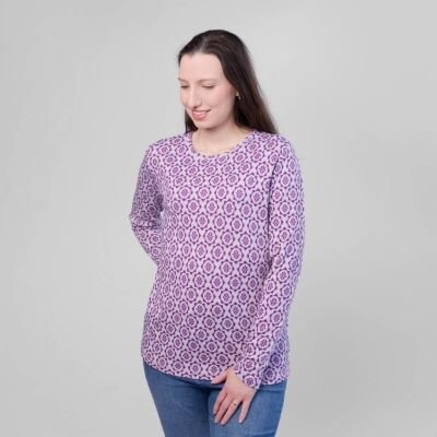 Safa Elise Genser Cerise/hvit S