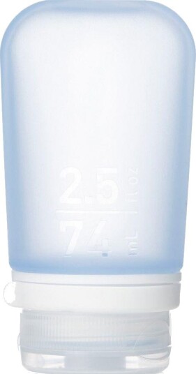 Humangear GoToob+ Silikon reiseflaske med sugekopp 74 ml M Blå