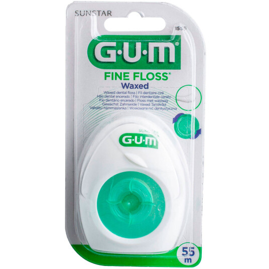 Ekstra tynn tanntråd GUM fin Floss Waxed 55 m