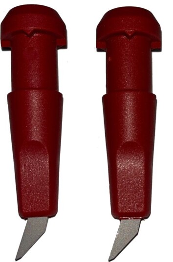 Swenor Widia Pole Tip Rollerskis 10 mm, Red