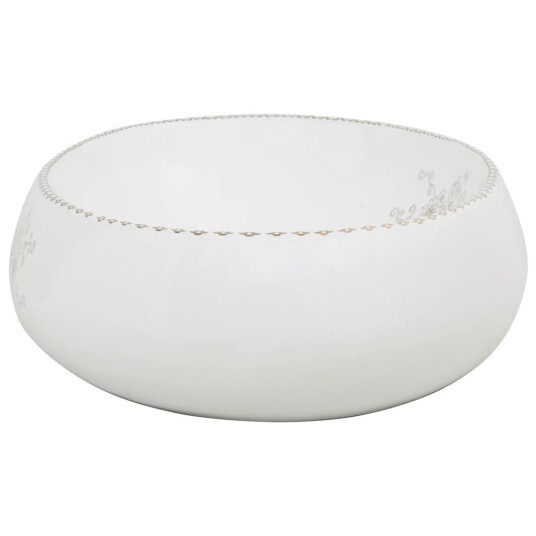vidaXL Benkeservant hvit oval 59x40x15 cm keramikk vidaXL Benkeservant hvit oval 59x40x15 cm keramikk