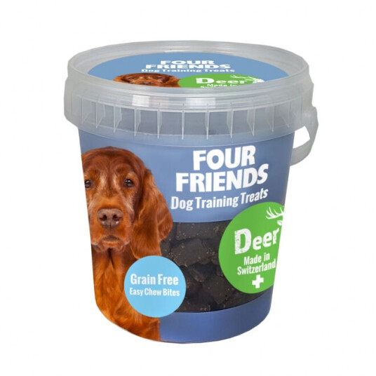 FourFriends Hundegodbiter Hjort 400 g - Kornfrie Trening Snacks