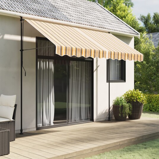  Erstatningsduk for markise flerfarget stripe 3x2,5 m 367734