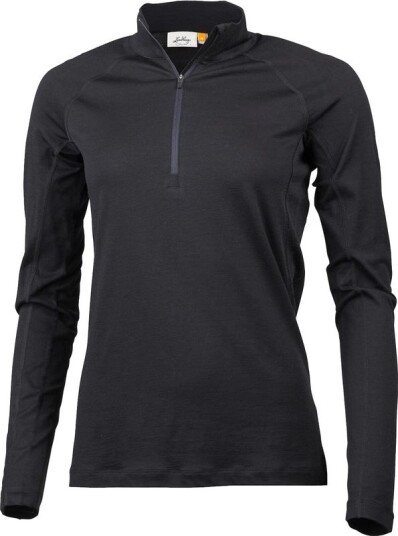 Lundhags Gimmer Merino Lt Half Zip W Undertøy Bukser Black M
