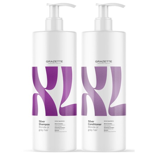 XL Silver Shampoo 1000 ml & Conditioner 1000 ml XL Silver Shampoo 1000 ml & Conditioner 1000 ml