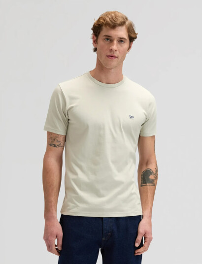 Lee Jeans Ss Patch Logo Tee   Beige   XXL x 00