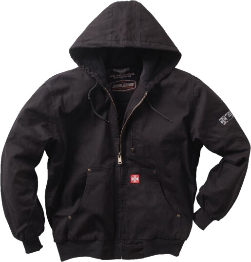 West Coast Choppers Jakke Heavy Duty Canvas Work Svart