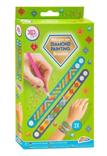Grafix Diamond Painting Bracelets Green 2pcs.