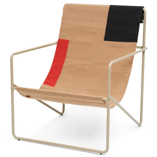 Ferm Living Desert Lounge Lenestol Cashmere/Block
