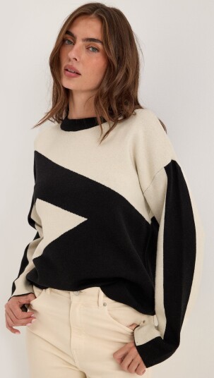 Object Collectors Item Objray O neck L/S RE KNIT PULLOVER