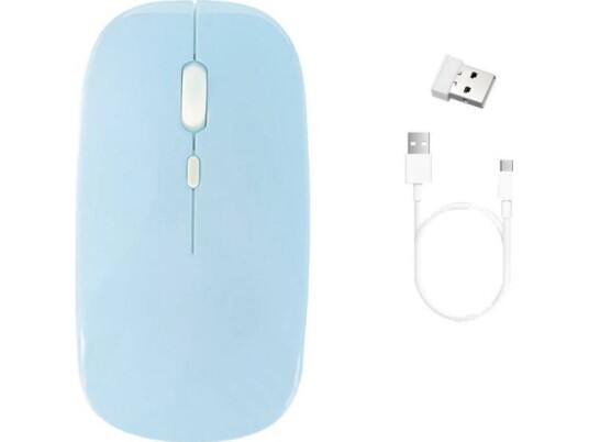Strado Mouse Wireless Bluetooth Computer Mouse With Radio Band - Ctmm (Blue) Universal