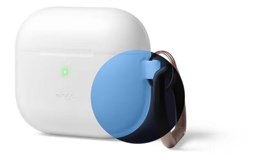 ELAGO AirPod 3 Hang Silicon Case Nightglow Blue EAP3HG-HANG-LUBL