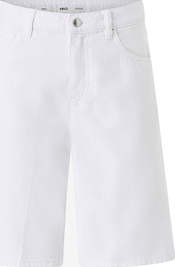 Mango Jeans shorts Bermudas Camilla Hvit