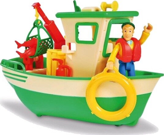 SIMBA DICKIE GROUP Fireman Sam Charlie's Fishing Boat with Figure