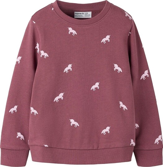 Name It Collegegenser NmfvAlba LS Sweat Unb Rød