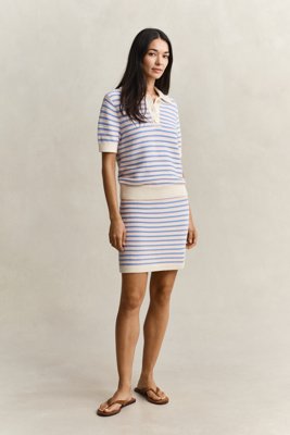 Gant Flerstripet teksturert topp CREAM XS Gant Flerstripet teksturert topp CREAM XS