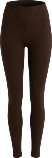 Drop of Mindfulness Seamless Base Layer Tights DARK BROWN XS