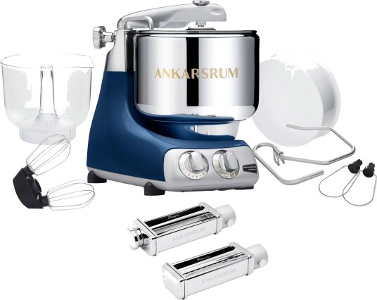 Ankarsrum Assistent Original AKM 6230 kjøkkenmaskin og pastasett ocean blue