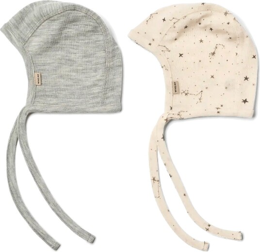 Wheat 2 Wool Bonnet Billie   EGGSHELL STARS   0 1M