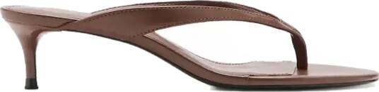 Mango Strappy Heeled Sandals Brown 38