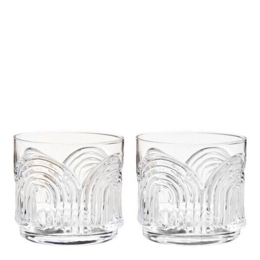 Viski Deco Lowball glass Beau i krystall 33 cl 2 stk Viski Deco Lowball glass Beau i krystall 33 cl 2 stk