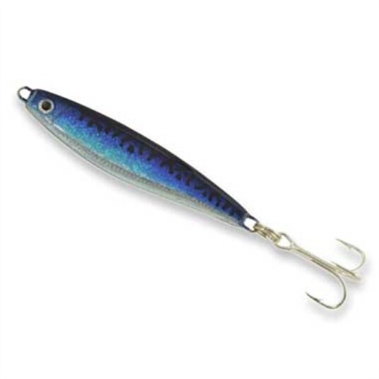Sølvkroken Jensen-Pirken blå m/striper 25g Fiskesluk STD STD