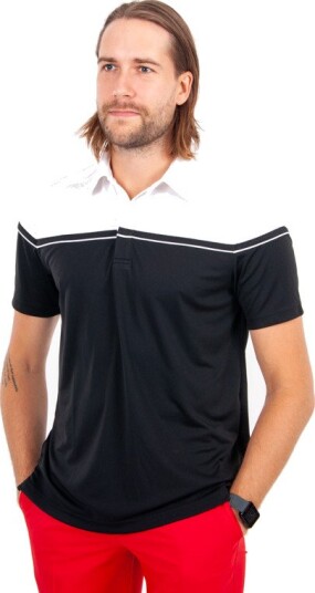 Cutter & Buck Seabeck Svart Hvit Golf pologenser herre Svart/Vit (9900) Medium