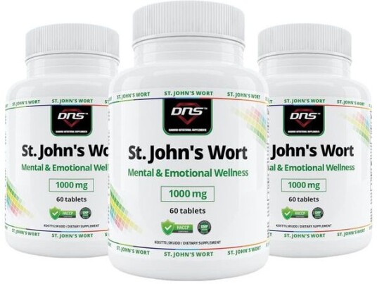 DNS 3-Pack St. Johns Wort - Johannesurt Ekstrakt - 3 X 60 Tabletter DNS 3-Pack St. Johns Wort - Johannesurt Ekstrakt - 3 X 60 Tabletter