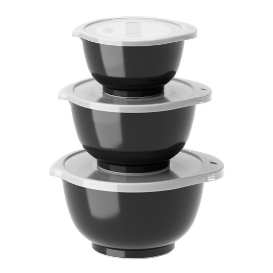 Rosti Margrethe minibollesett 0,25 + 0,5 + 0,75L svart