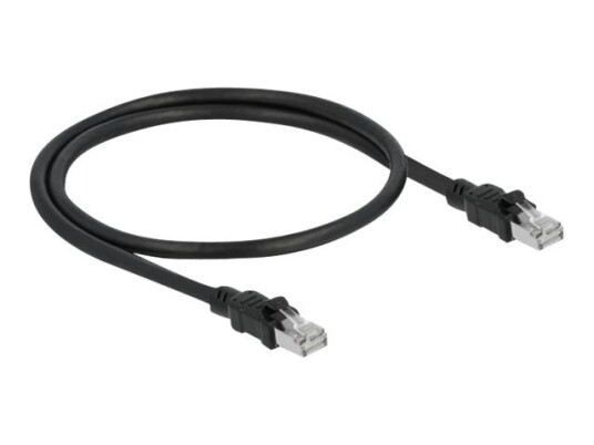 Delock Patchkabel Rj-45 Hann Til Rj-45 Hann 50 Cm 7,7 Mm Brettet Uskjermet Tvunnet Par F/Utp Cat 6A Halogenfri Svart Delock Patchkabel Rj-45 Hann Til Rj-45 Hann 50 Cm 7,7 Mm Brettet Uskjermet Tvunnet Par F/Utp Cat 6A Halogenfri Svart