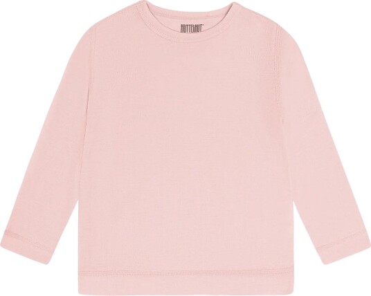 Huttelihut T Shirt Ls Tencel W. Wool   Pink   104