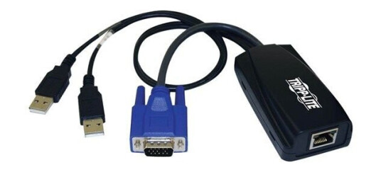Eaton Series USB (2) Server Interface Unit Virtual Media KVM Switch HD15 USB RJ45