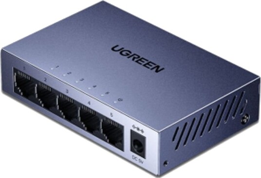 UGREEN CM933 ethernet-adapter 5x RJ45 - svart