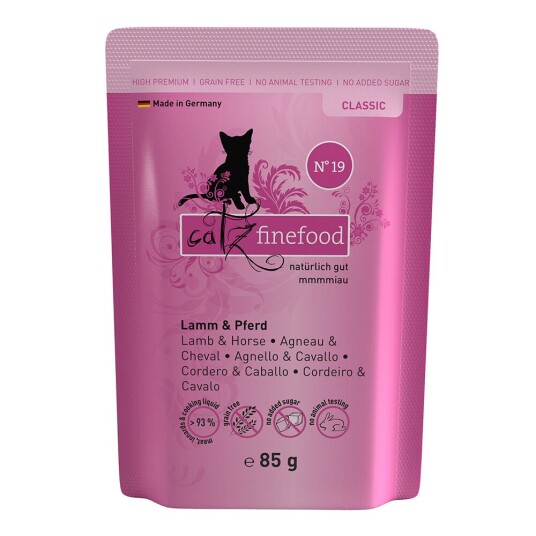 Catz Finefood Porsjonsposer 8 X 85 G Lam & Hest