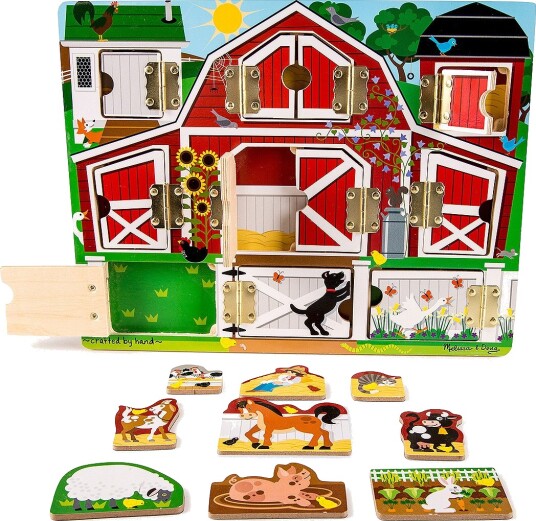 Melissa & Doug Hva skjuler døren Bondegård Melissa & Doug Hva skjuler døren Bondegård