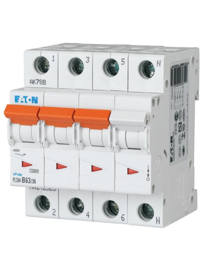 Eaton Pls6-c63/3n-mw - miniature circuit breaker mcb (4015082430245) Eaton Pls6-c63/3n-mw - miniature circuit breaker mcb (4015082430245)