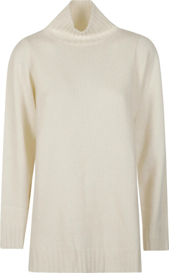 Max Mara Dame Strikkevarer Hvit S,
