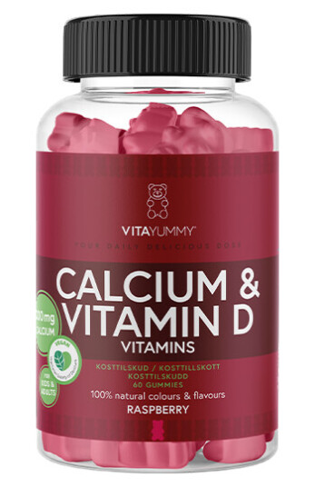 Kalcium & Vitamin D Hallon 60 Gummies
