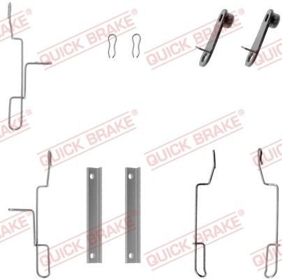 Tilbehørsett, skivebremse belegg QUICK BRAKE 109-1188