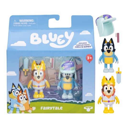 Bluey Eventyrfigursett med Chilli og Bandit - 2 stk Figurer for 3+ år Bluey Eventyrfigursett med Chilli og Bandit - 2 stk Figurer for 3+ år