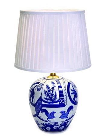 Göteborg Bordlampe 45cm Blå/Hvit Göteborg Bordlampe 45cm Blå/Hvit