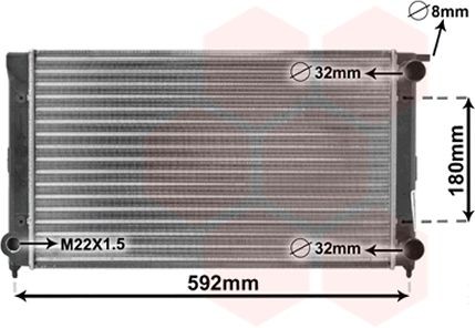 Radiator VAN WEZEL 58002045