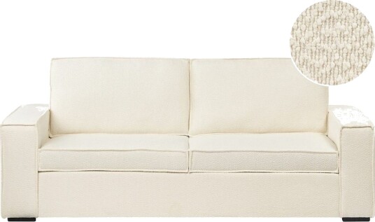 Bäddsoffa Beliani Vuokatti Brun White