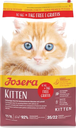 Josera tørrfôr gratis 1 Cat Kitten 1 kg 11 kg