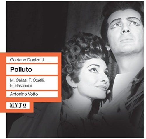 Bastianini Vatto Franco Corelli Maria Callas  Poliuto  CD